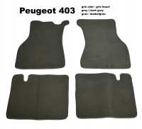 peugeot tapis sol 403 kit moquette gris clair tres haute qualite excellence grammage P78850 - Photo 1