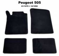 peugeot tapis sol 505 011979 a 121992 kit moquette noir tres haute qualite P78859 - Photo 1