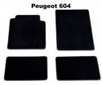peugeot tapis sol 604 kit moquette noir tres haute qualite excellence grammage 2000g P78858 - Photo 1
