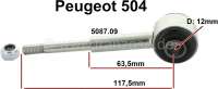 Alle - barre stabilisatrice, Peugeot 504 à partir n° 1702474, longueur hors tout 135mm
