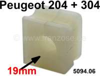 Peugeot - caoutchouc de barre stabilisatrice, Peugeot 204 et 304, diam. 19mm, 42,5x40x38mm, n° d'or