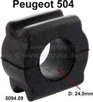 Peugeot - caoutchouc de barre stabilisatrice, Peugeot 504, 24mm