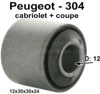 Peugeot - silentbloc de barre anti-devers, Peugeot 304 cabriolet et coupé, dimensions 12x30x30x24mm