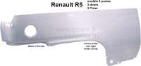 renault aile arriere panneau lateral exterieur droit r5 modele 3 portes P87341 - Photo 1