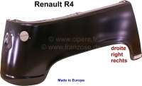 Renault - aile arrière, Renault 4L, aile droite, refabrication