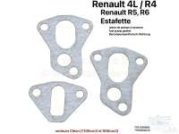 Renault - entretoise et joints de pompe à essence, Renault Renault 4L, R5, R6, Estafette, pour mote