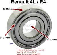 renault alternateurs pieces roulement tendeur courroie 4l produit P82619 - Photo 1