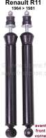 Citroen-DS-11CV-HY - amortisseur avant (paire), Renault 16 de 1964 à 1981