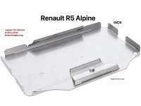 Renault - support de batterie, Renault R5 Alpine, bac sous batterie, fabrication INOX Made in German