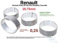 Renault - coussinets de bielle, Renault 4L, pour moteurs Cléon (5 paliers), 1ère surcote (+0,25), 