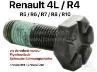 Renault - vis de volant moteur, Renault R4, R5, R6, R7, R8, R10, M 9x1,0 x 25mm, pièce d'origine, n