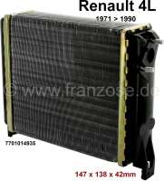 renault chauffage aeration radiateur 4l 1971 a 1990 147x138x42mm P82140 - Photo 1