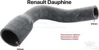 Renault - durite du thermostat au radiateur, Renault Dauphine, diam. int.  24mm + 42mm