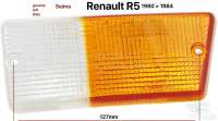 Renault - cabochon de clignotant avant gauche, R5 jusque 1984, Seima, entraxe vis de fixation positi