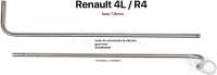 Renault - commande de vitesses, Renault 4L, levier de commande complet, refabircation en Inox 1,5mm,