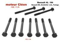 jeu de vis de culasse, Renault 4L moteurs Cléon 1,0L. et 1,1L., R5, Estafette