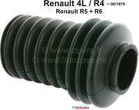 Renault - pare-poussière de direction, Renault 4L jusque 06.1979, R5, R6, ouvertures env. 34+24mm