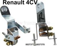 Renault - feux arrière, Renault 4CV, 2ème modèle, platines seules sans les cabochons, la paire, n