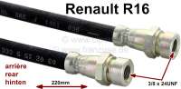 renault flexibles frein flexible arriere r16 longueur 220mm 2 raccords P83231 - Photo 1