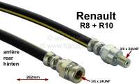 renault flexibles frein flexible r8 r10 longueur 262mm male femelle P84220 - Photo 1