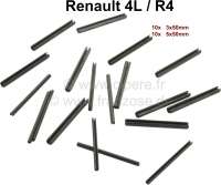 goupilles de charnière, Renault 4L, 3x50+5x50, 10 pces