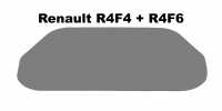 renault habillage interieur ciels plages arriere coffres panneau portillon r4f4 r4f6 garniture porte en P88875 - Photo 1