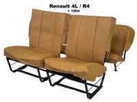 renault habillages sieges jeux complets jeu housses siege 4l 1964 en skai caramel kit complet P88867 - Photo 1