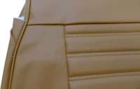 Renault - jeu de housses de siège, Renault 4L à partir de 1980, en skai caramel (marron), kit comp