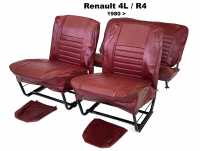 renault habillages sieges jeux complets jeu housses siege 4l a partir 1980 en skai bordeaux kit P88855 - Photo 1