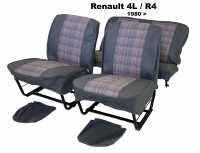 renault habillages sieges jeux complets jeu housses siege 4l a partir 1980 en skai gris P88857 - Photo 1