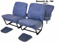 renault habillages sieges jeux complets jeu housses siege 4l a partir 1980 materiau style jean kit P88858 - Photo 1