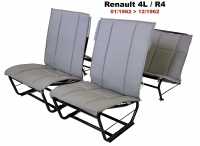 renault habillages sieges jeux complets jeu housses siege 4l modele 1962 uniquement gris pierre kit complet P88870 - Photo 1