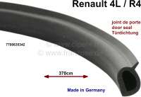 Renault - joint de porte, Renault 4L (S128, 112C, 1123, 1128), longueur 370cm pour une portière ava