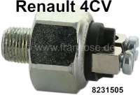 Renault - contact feux de stop, Renault 4CV jusque n° de série 5400220, premier modèle, pas de vi