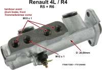Auxal - Pompe de frein / maitre cylindre frein Renault 5 / R5 Alpine Turbo  Coupe ✓ Diamètre: 20,64mm ✓ Taraudage M10x100 pour les 3 sorties ✓ Modèle  spécifique aux R5 Alpine