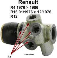 renault maitre cylindres repartiteur freins 4l 1976 a 1986 r16 P84076 - Photo 1