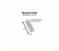 ressort de limiteur de frein, Renault 4L, R5 TS + TL, R16, pour la tension de