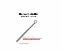 tige de limiteur de frein, Renault 4L, R5 TS + TL, R16, tige avec filetage pour
