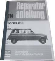 Renault - livre en allemand: manuel de réparation Renault 4L,TL,SAFARI,EXPORT Nachdruck aus dem Buc