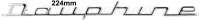 renault monogramme dauphine qualite en metal longueur 224mm hauteur P87726 - Photo 1