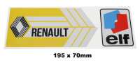renault monogrammes sigles emblemes autocollant elf r5 autres anciennes lunette arriere P87395 - Photo 1