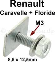 renault panneaux porte agrafe panneau floride caravelle carre 85x125mm P88827 - Photo 1