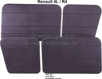 renault panneaux porte portes 4l garnitures en skai noir coutures P88223 - Photo 1