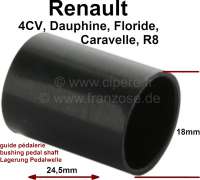 Renault - palier guide plastique pour pédalerie, Renault 4CV, R8, Dauphine, Floride, Caravelle.