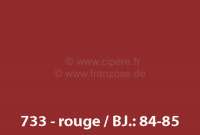 Alle - peinture en bombe 400ml, Renault 4L code couleur 733 rouge, préparé à la demande