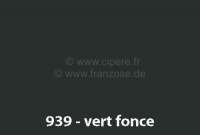 Renault - peinture en bombe 400ml, Renault 4L code couleur 939 vert foncé, préparé à la demande