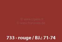 Alle - laque 1000ml, 4L, code couleur 733 rouge, ajouter le durcisseur 20444 (2 x laque pour 1 x 