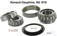 Renault - roulement de roue avant (jeu), Renault Dauphine, R8, R10, roulement 1 = 17 x 40 x 13,2mm, 