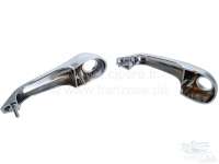 Renault - poignée de porte (2 pièces), Renault 4L, en plastique chromé, pour portière avant droi