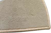 renault tapis jeu 4cv moquette beige creme 3 pieces couvre P88246 - Photo 2